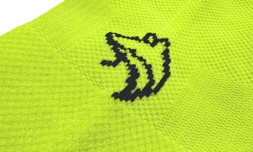 Neon Yellow Running Sock