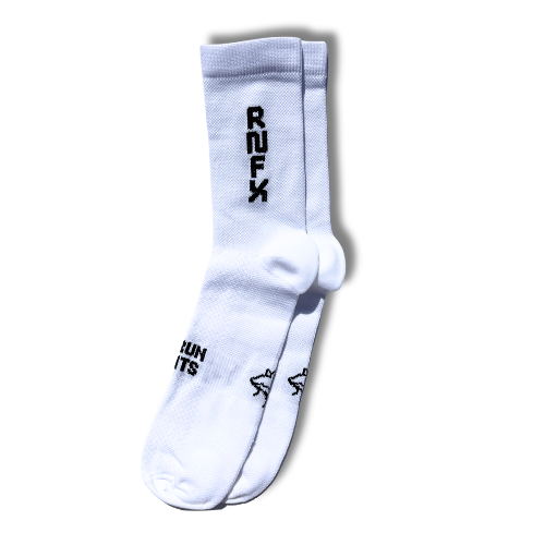 Signature Black and White Running Sock