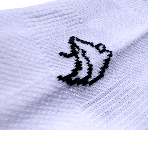 Signature Black and White Running Sock