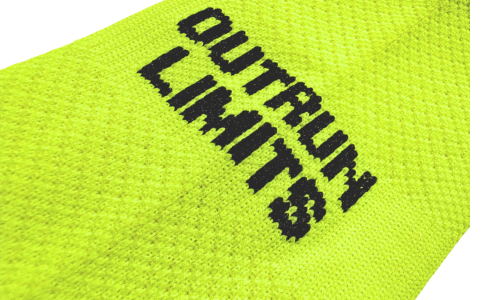 Neon Yellow Running Sock