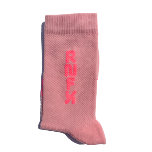 Neon Pink Running Socks