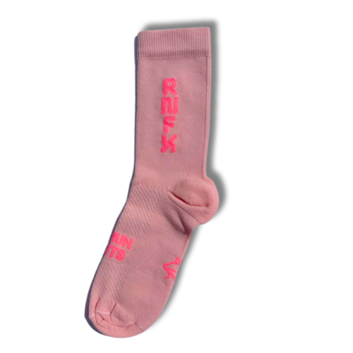 Neon Pink Running Socks