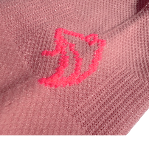 Neon Pink Running Socks