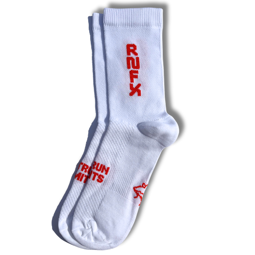 Tangerine Red Running Socks