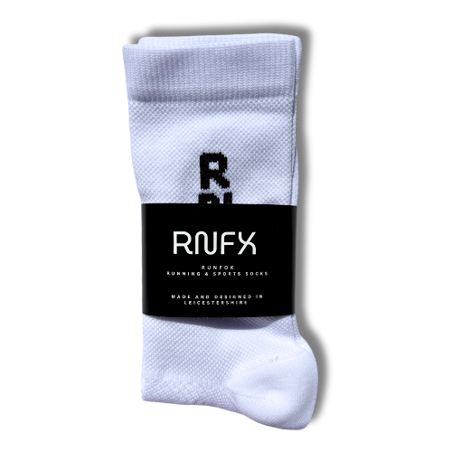 Signature Black and White Running Sock