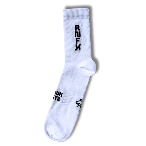 Signature Black and White Running Sock