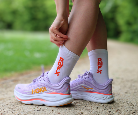 Tangerine Red Running Socks